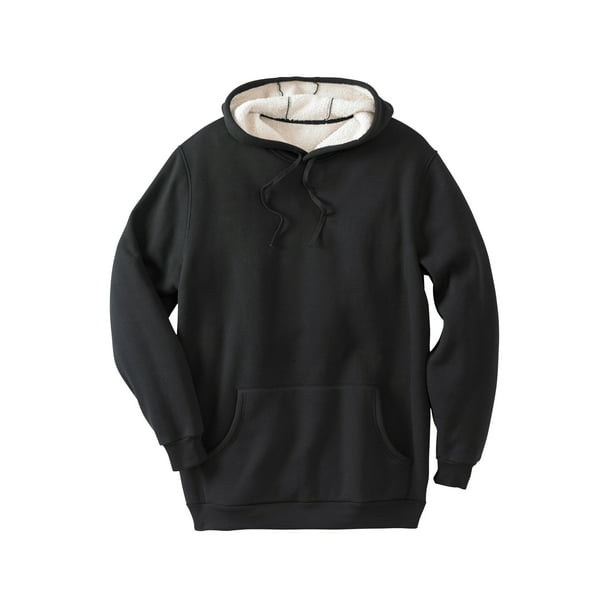 KingSize Men's Big & Tall Sherpa-Lined Pullover Hoodie